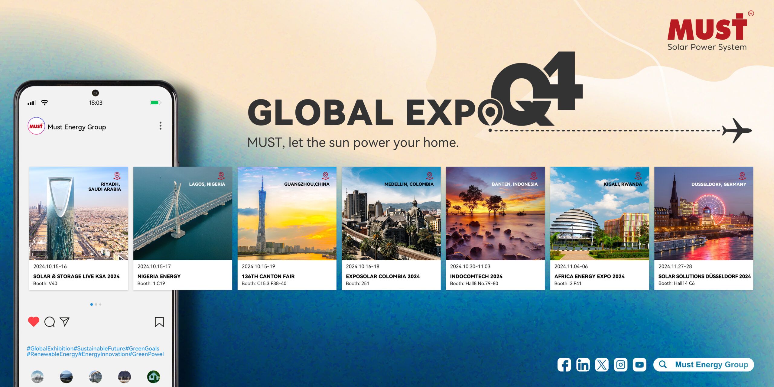 MUST’s Fourth Quarter Global Exhibitions Are About to Begin!